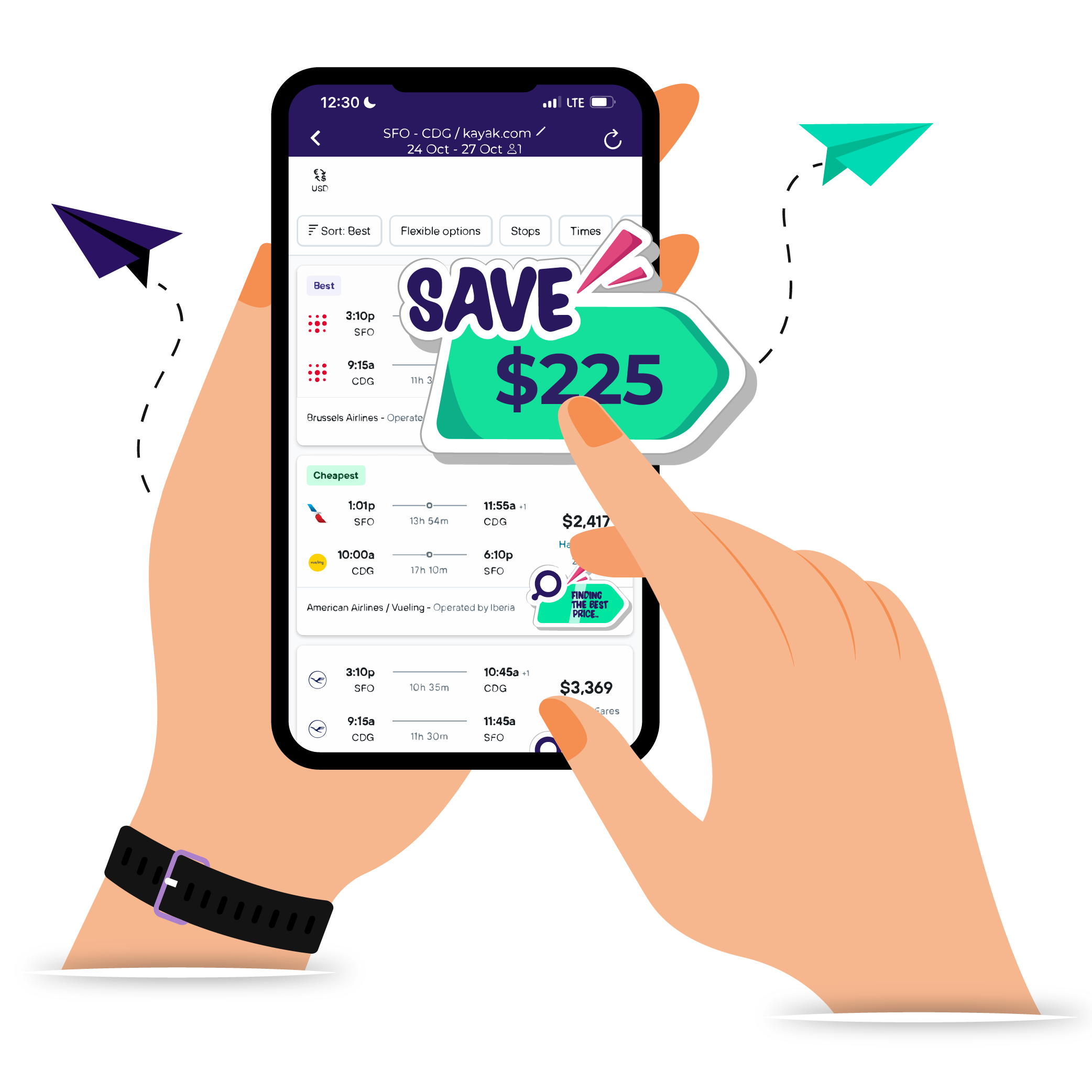 using Twistr is so easy, it only takes a few seconds to find the best price!